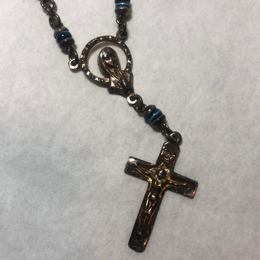 Sterling Catholic Rosary Bracelet
